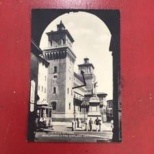 Ferrara,Castello Estense,monumento Fra Girolamo Savonarola,tram,animata,FRE1131