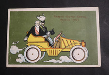 cartolina commemorativa viaggio Presidente francese Loubet 1904 Roma e Napoli