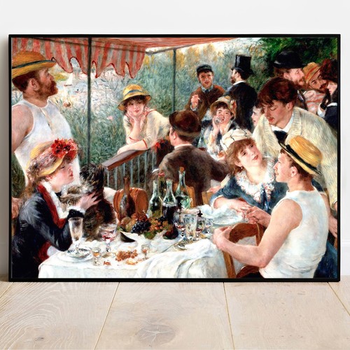 Poster artistico renoir pranzo - poster,