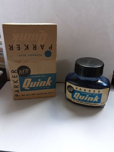 Quink parker blu vintage - parker,