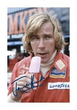 James Hunt 5 F1 team A4 poster
