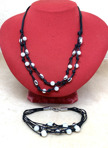 Parure collana bracciale con - parure, e