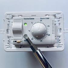 Termostato Ambiente Fantini Cosmi C48 Da Incasso Bianco a Batteria