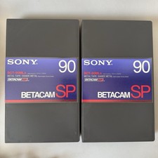 2x Sony Betacam SP Tape BCT-90MLA Videocassetta VTR 90 minuti per PAL/SECAM