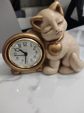 Orologio da Tavola Thun  Gatto Cuore Dorato Fuori Produzione Thun