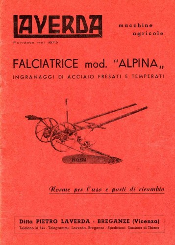 Falciatrice trainata laverda - trainata,