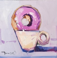 Caffè e ciambella caffè arte