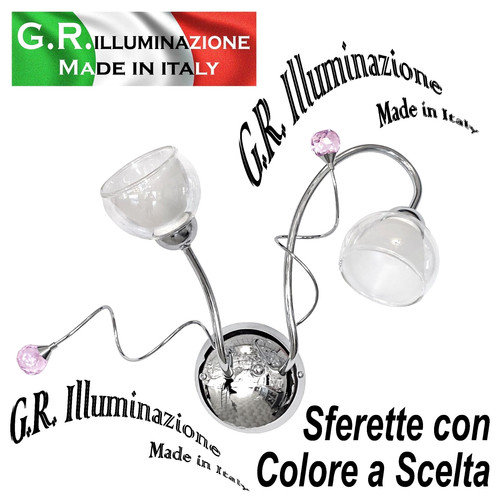 Applique moderna cromata - applique,