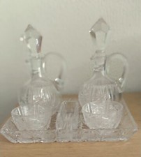 Set oliera in cristallo VINTAGE 