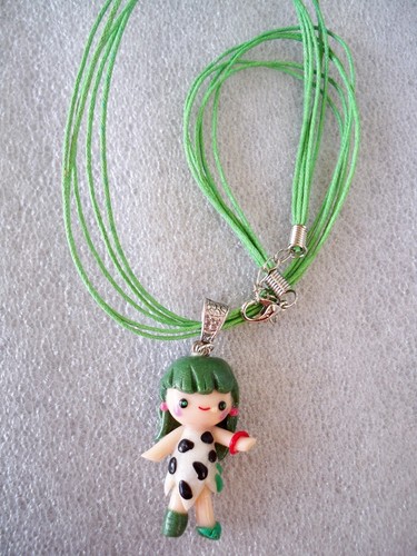 Collana ciondolo fimo fatto - fimo,