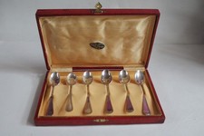 L68- 6 CUCCHIAINI  ARGENTO STILE INGLESE- SILVER 800 COFFEE SPOONS STYLE POSATA