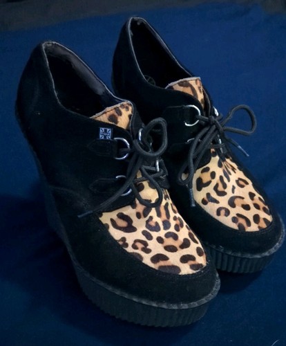 Scarpe creeper nere con - t.u.k.,