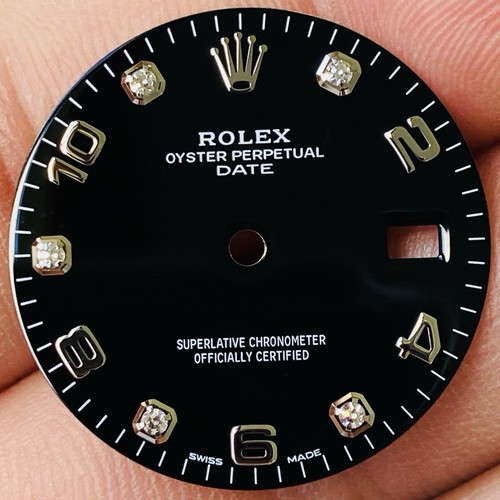 Quadrante diamante nero rolex - diamante,