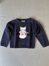 Maglione Jacadi Navy con gatto