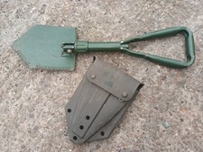 Ex MOD /| Genuine German Army Folding Shovel Spade Entrenching Tool in Case