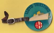 MARINA MERCANTILE,OLD ETICHETTA BAGAGLIO,LLOYD TRIESTINO,TRIESTE,SHIP "VICTORIA"