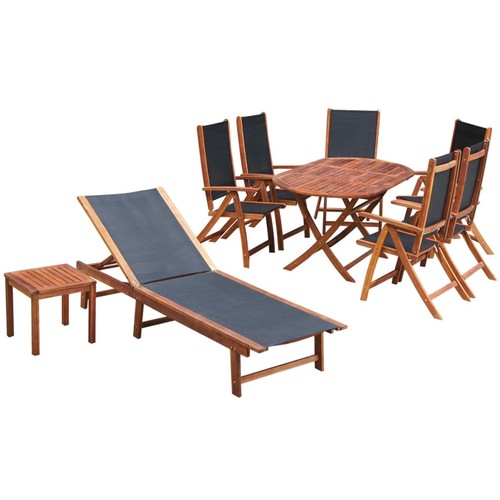 Legno acacia set tavolo - legno,