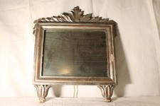 Specchio cartagloria in legno intagliato e argentato XX secolo