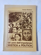 Franco Barbero Gli Anni Dell'