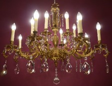 GRANDE LAMPADARIO ANTICO ORO