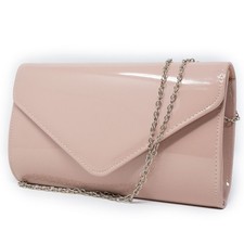 Pochette vernice nude cerimonia clutch elegante borsa piccola borsetta da donna
