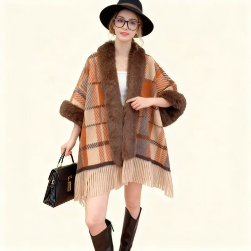 Sciarpa cappotto stola con - stola,