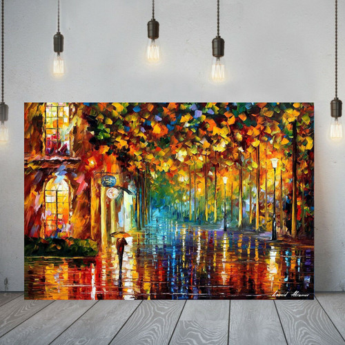 Leonid afremov passeggiata - leonid,