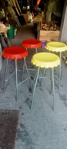Sgabelli bar usati rossi - sgabelli,