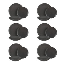 Servizio 18 piatti terracotta grigio scuro Style grigio