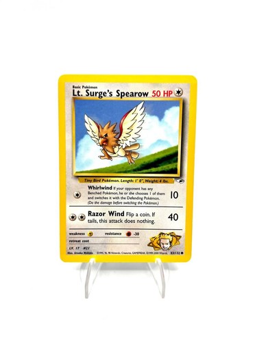 Carta pokemon surge - carta, lt.