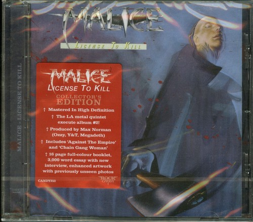 Malice license kill new - to, cd