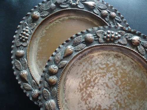 Coppia piatti ornamentali - piatti,
