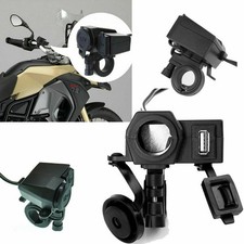 ADATTATORE 12V MOTO USB PRESA ACCENDISIGARI IMPERMEABILE PER CARICABATTERIE NERO