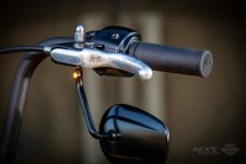 Frecce micro mini stile kellermann atto nere scrambler bobber cafe racer vintage