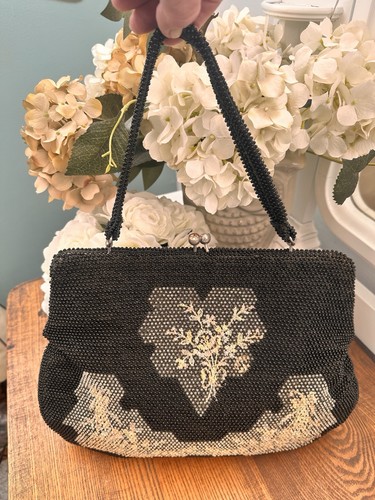 Borsa nera vintage anni - , '50