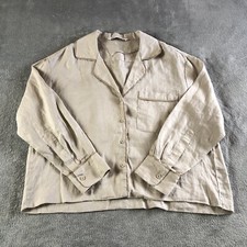 Blusa donna Zara top lino