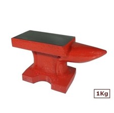 Incudine in ghisa con base e piano in ferro per fabbro/orafo/modellismo 1kg