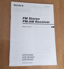 Sony STR-DE585, STR-DE485E
