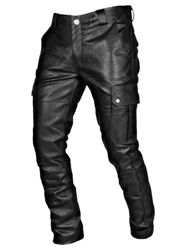 Pantaloni jeans pelle uomo