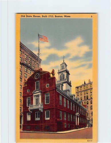 Cartolina old state house - cartolina,