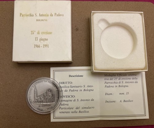 Medaglia parrocchia bologna - medaglia,