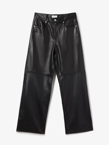 Pantaloni donna neri - , pelle