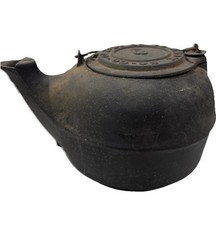 Antico RARO Bollitore Roma Ga Ghisa Cancello Mark Southern Coop Misura Grande *LEGGI*