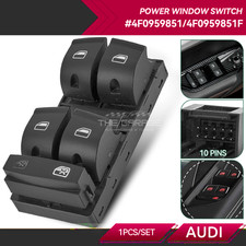 Pulsantiera alzacristalli sinistra per AUDI A3 ('03-12) A6 C6 (04-11) Q7 (06-15)