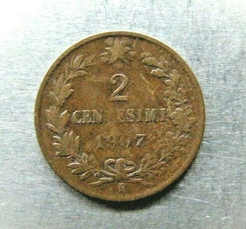 Italia km38 centesimi 1907 r - italia, 2