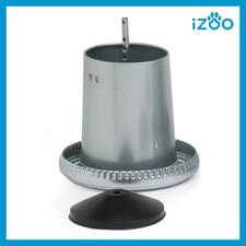 MANGIATOIA POLLI GALLINE TACCHINI CIRCOLARE IN LAMIERA ZINCATA TRAMOGGIA 5 KG