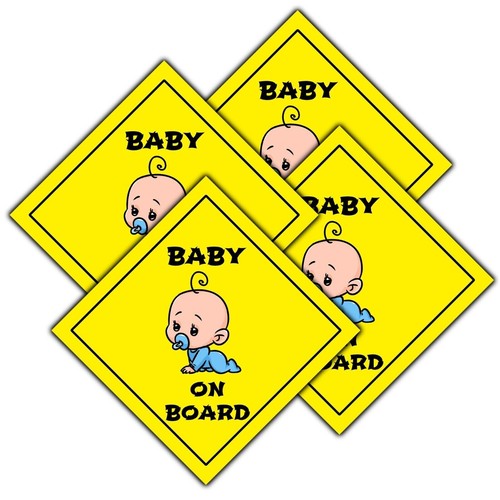 Adesivo paraurti auto bambino