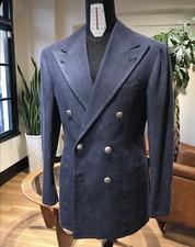 Tuta uomo denim doppiopetto