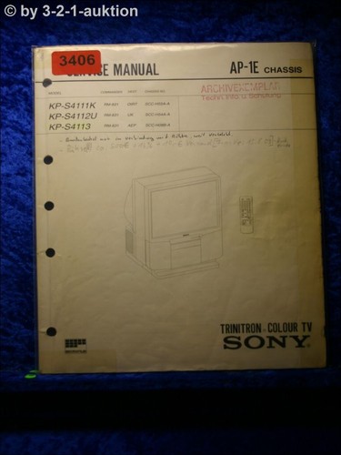 Manuale servizio sony - manuale, kp