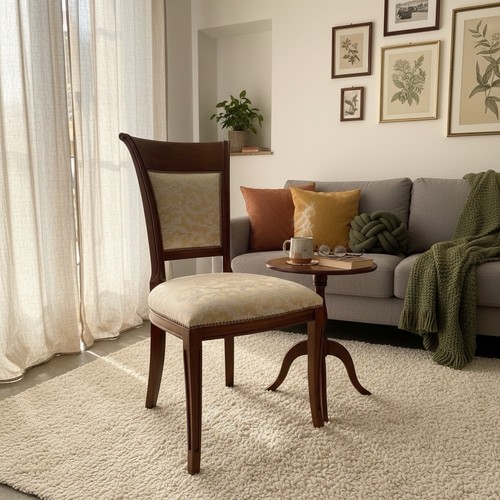 Sedia classica imbottita in - ,